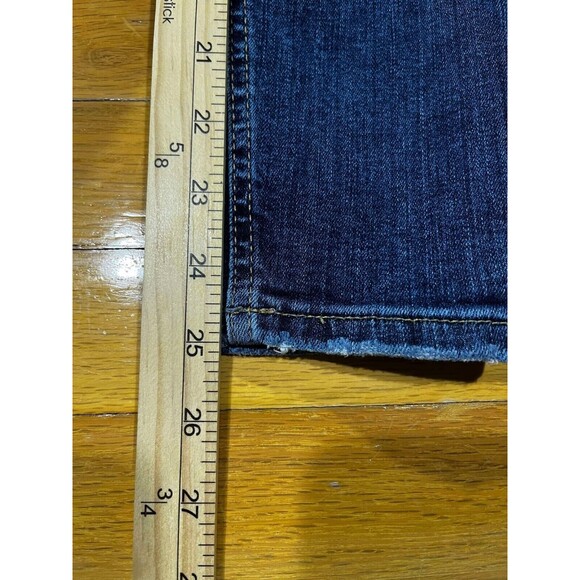 Free People Womens Jeans Size 26 Blue Ripped Whiskered Distressed Concert Rock - Picture 6 of 8